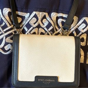Dolce & Gabbana mini bifold wallet on strap like new